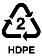 Recyclable 2 HDPE